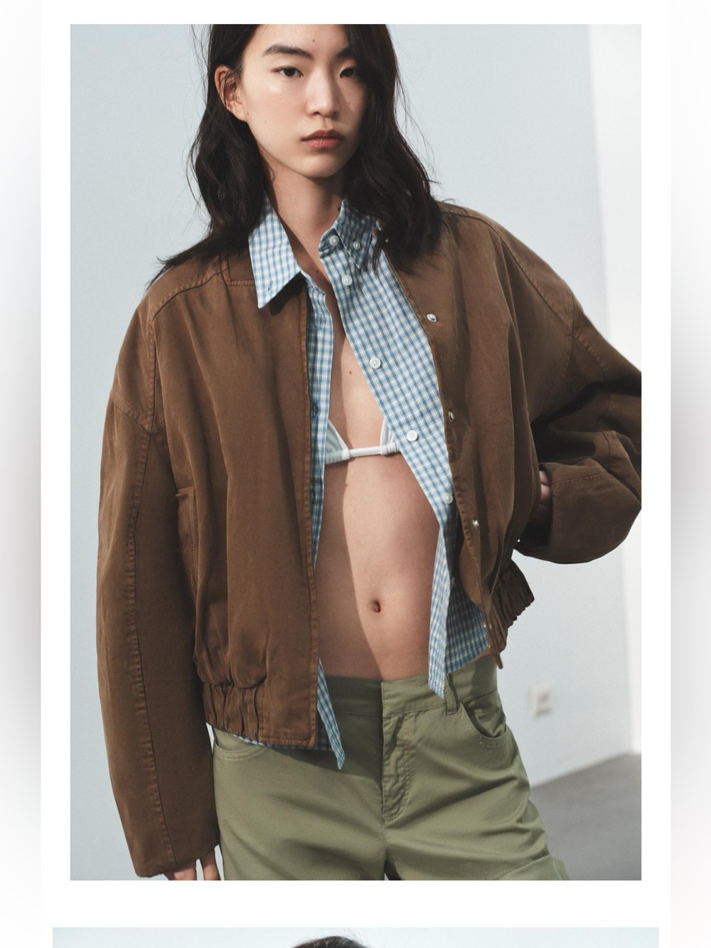 ZARA PADDED BOMBER JACKET Size M NWT
